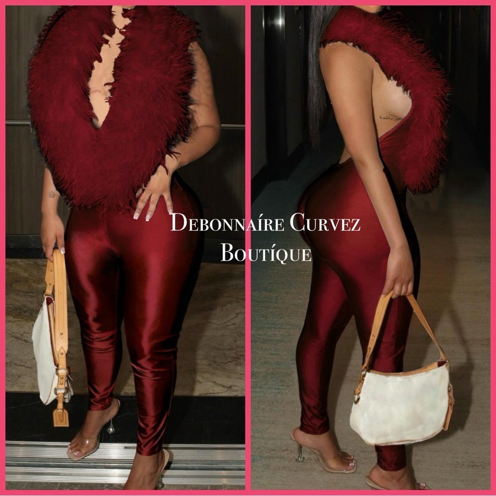 Burgundy Jumpsuit